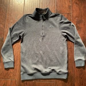 Under Armour Storm Fleece Mens Small Green Sweater 1/4 Zip Pullover S